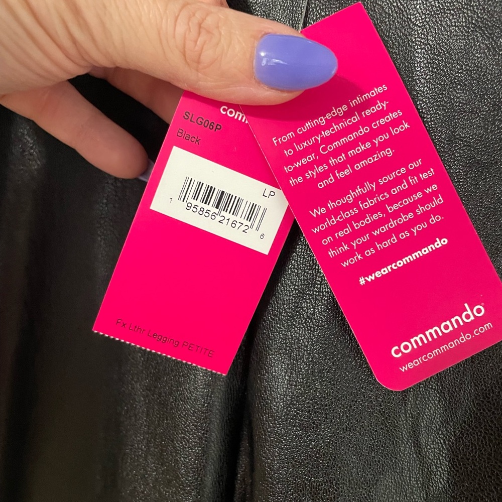 COMMANDO Faux stretch-leather leggings - Picture 12 of 12